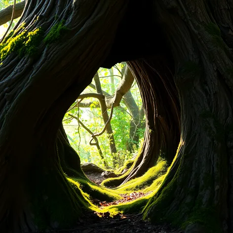 natural hollow tree