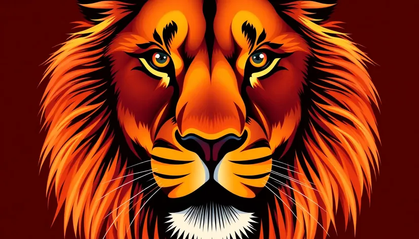 vector image lion