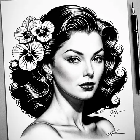 ava gardner pansies in