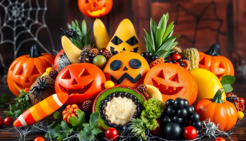 halloween fruit tray