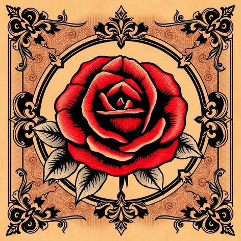 rose tattoo stencils