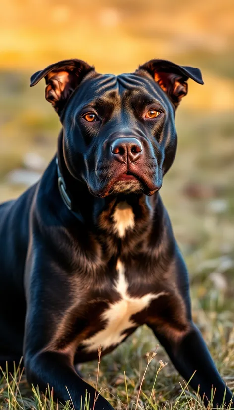 black lab pitbull terrier