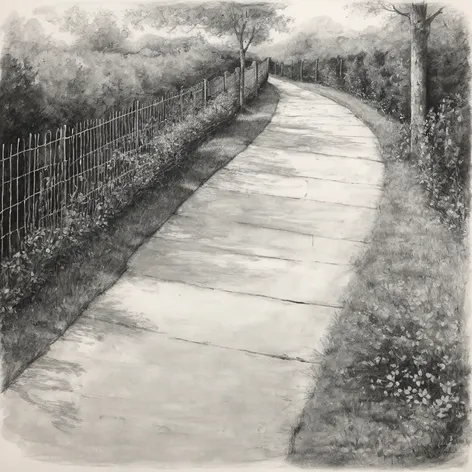 fence drawing