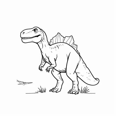 dinosaur line drawing