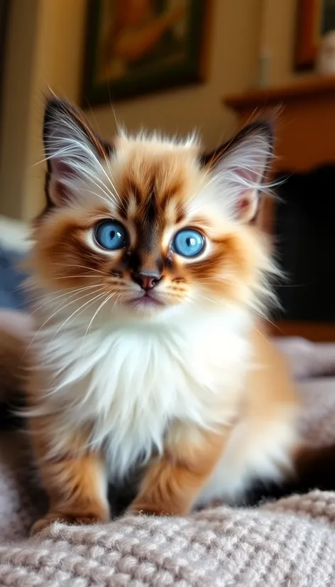 long haired siameese kitten