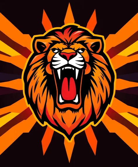 lions mascot logo