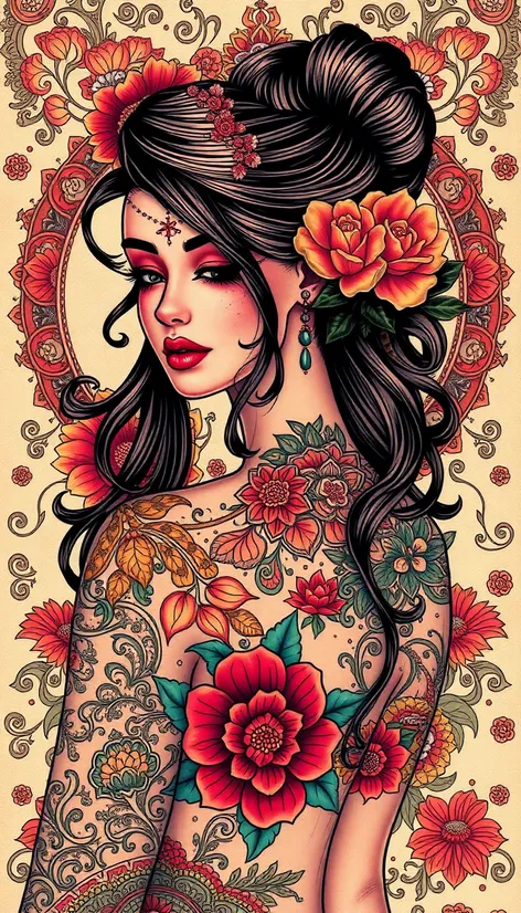 woman tattoo designs