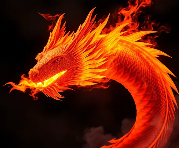 dragon shooting fire