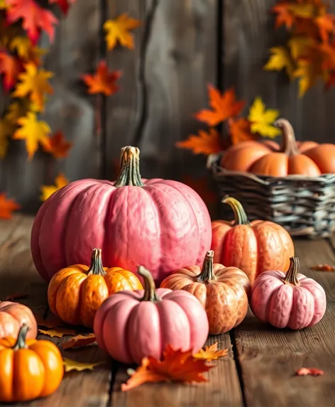 pink pumpkins