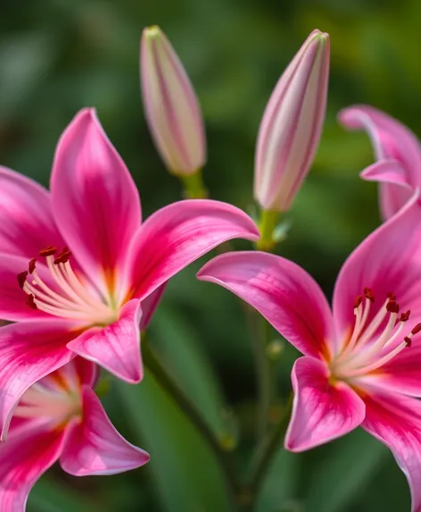 pink lilies