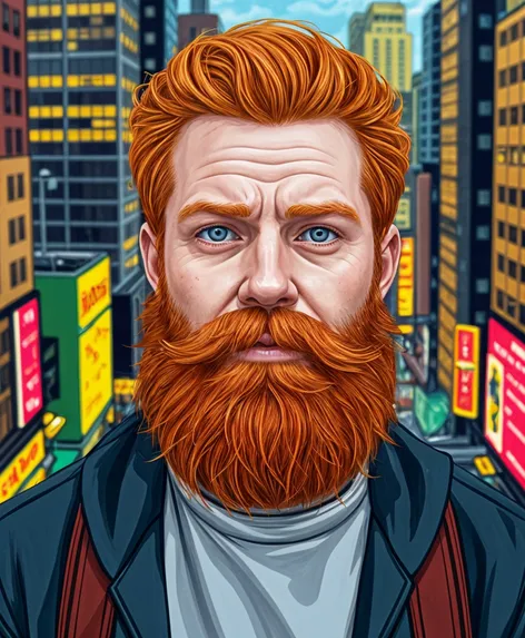 ginger in beard