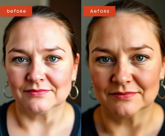 face before and after