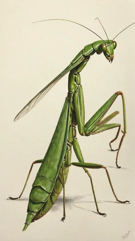 praying mantis drawing