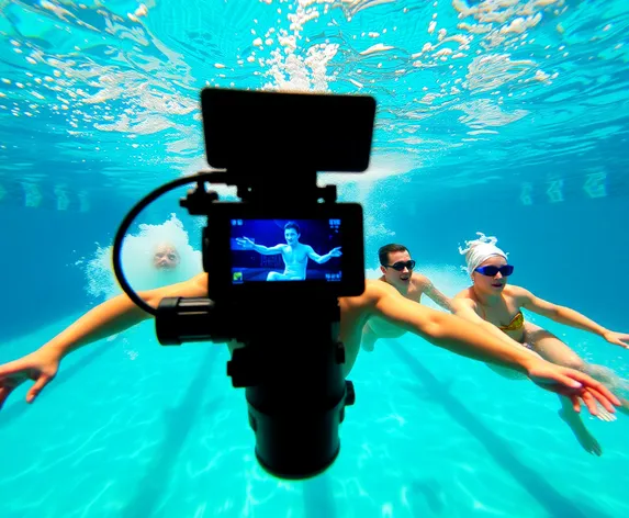 underwater pool filming