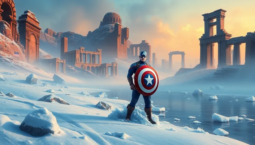 captain america frozen in