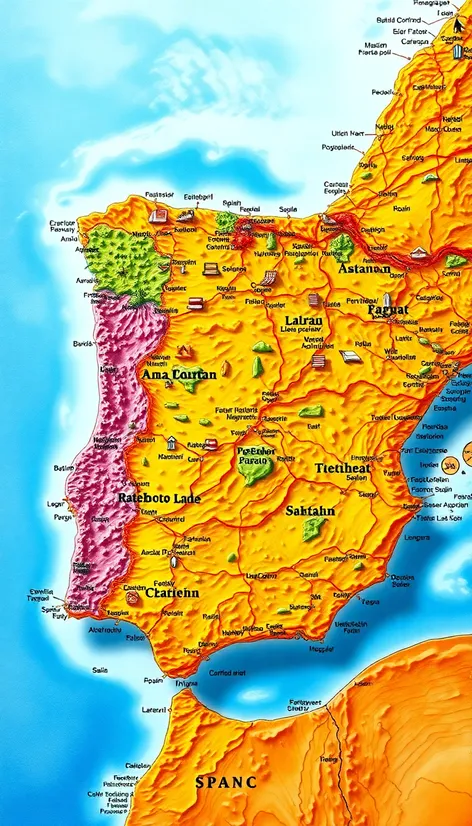 map of spain and