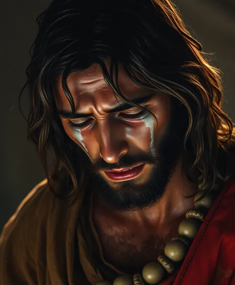 jesus crying