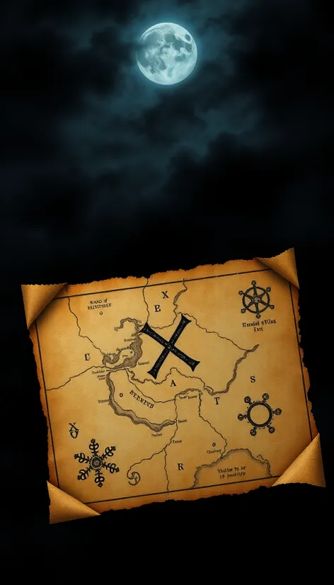 pirate map outline