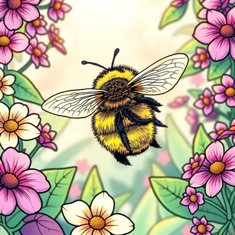 bee coloring pages