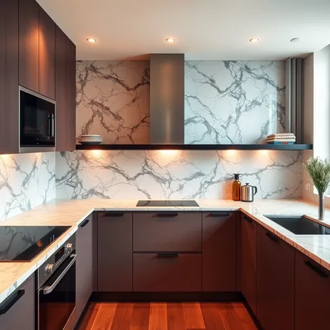 marble backsplash