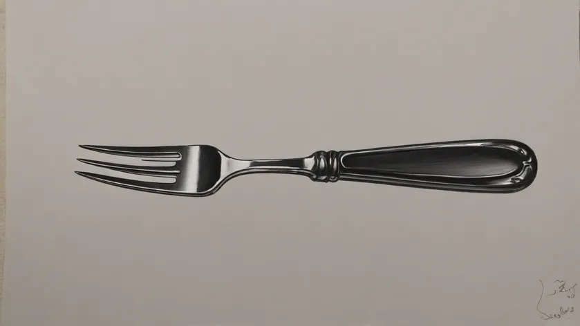 fork drawing