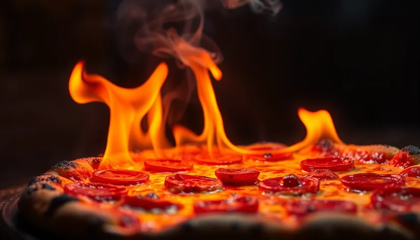 pizza flame