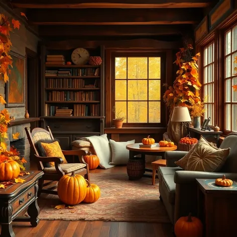 cozy fall study wallpaper