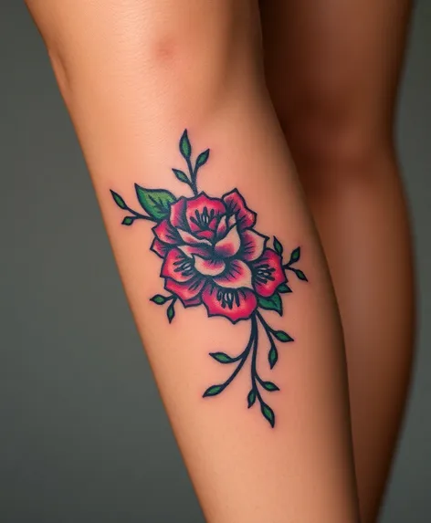 tattoo female leg