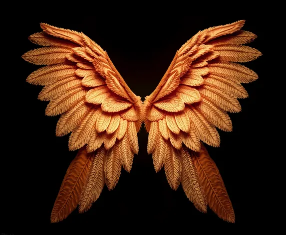 brown angel wings