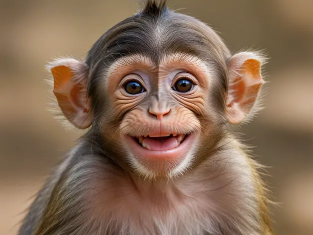 monkey smiling