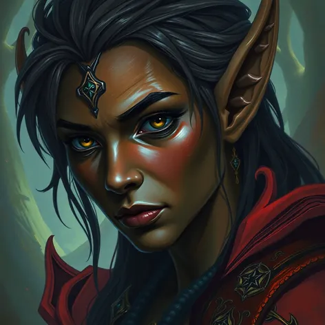 dark skinned elf