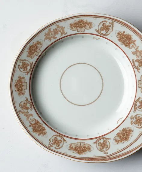 asian high rimmed plate