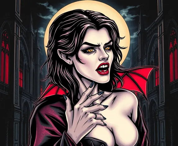 vampire pinup tattoo