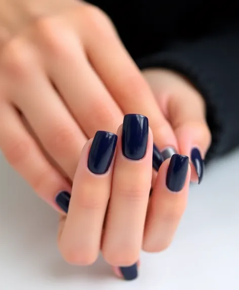 navy blue nails