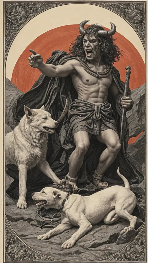 Asmodeus play with cerberus