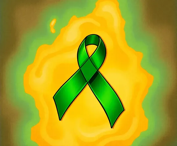 green cancer ribbon