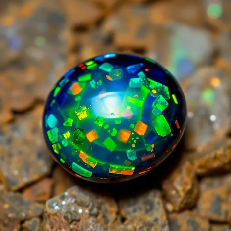 black opal gemstone