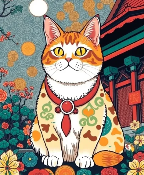 japanese cat artwork