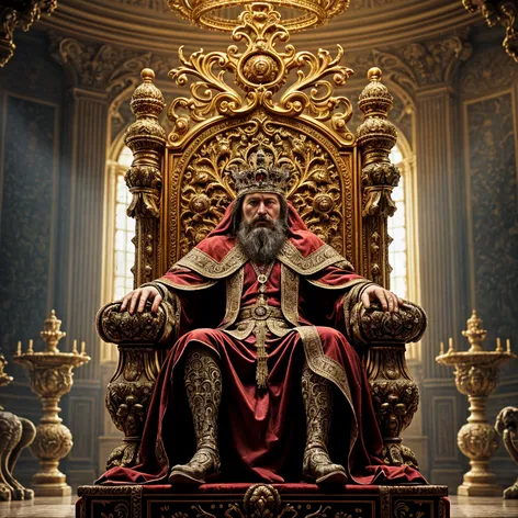 king on throne