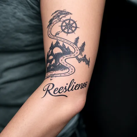 "A medium-sized tattoo depicting