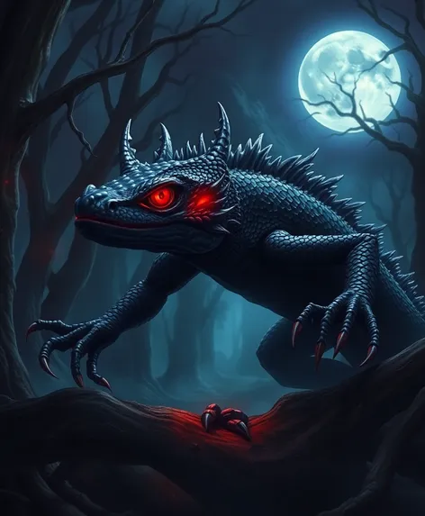 black dragon lizard