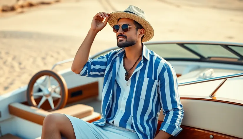 summer boat outfit men