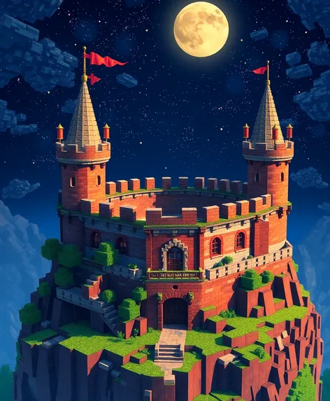 minecraft circular castle