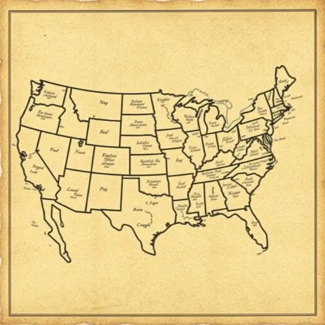 united states map 1803