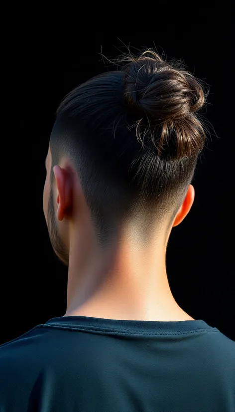 mens hairstyles bun