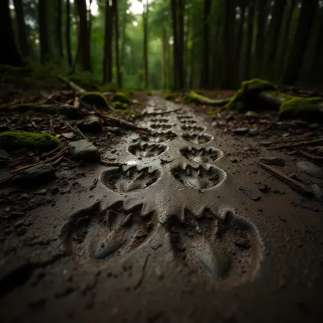 bear tracks in mud