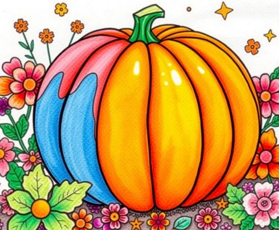 coloring book pumpkin picture