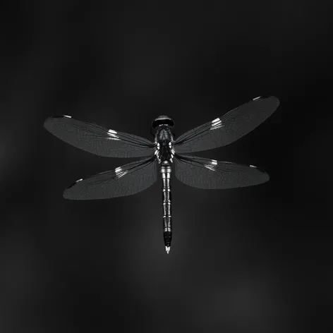 black and white dragonfly