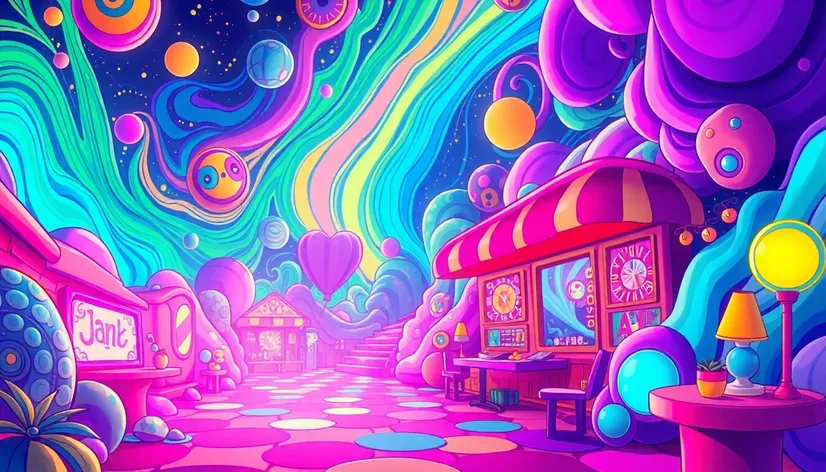 trippy drawings cartoon to