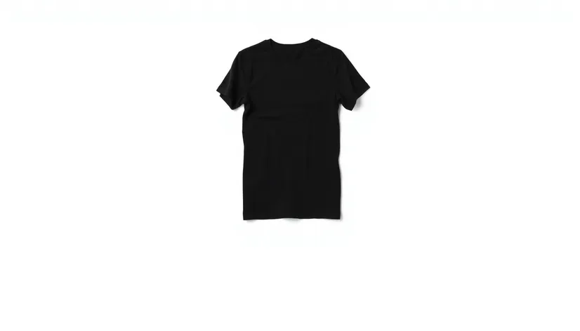 blank black t shirt